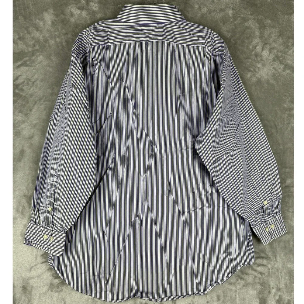 Polo‎ Ralph Lauren Regent Classic Fit Striped Dress Shirt Mens 17 1/2